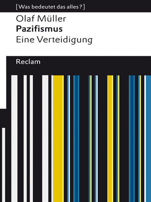 cover image of Pazifismus. Eine Verteidigung